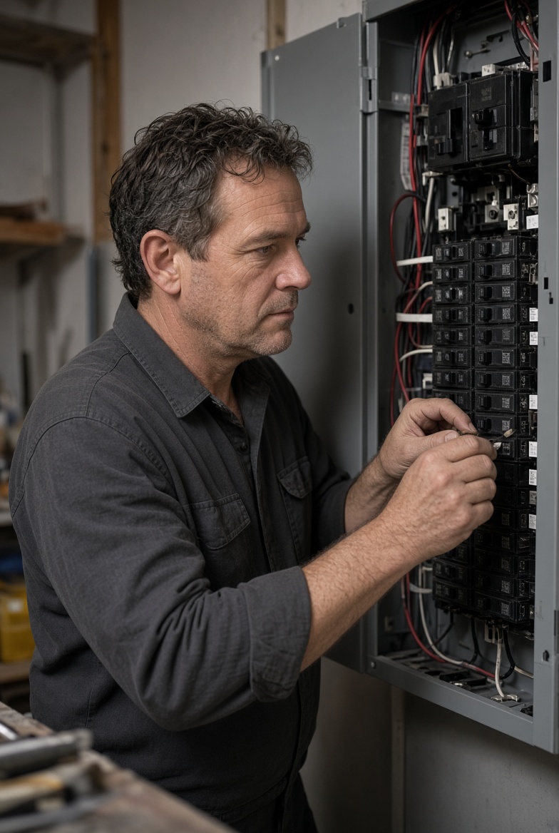 Technician at work